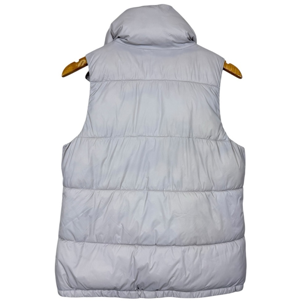 Old Navy Women’s Puffer Vest Light Khaki XS Sleeveless Full Zip Mock Neck - Picture 6 of 7